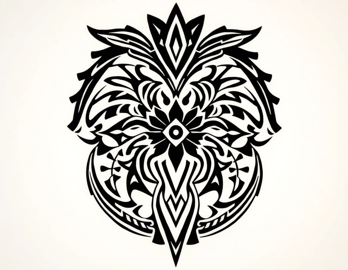 Tribal tattoo style - AI tattoo generator
